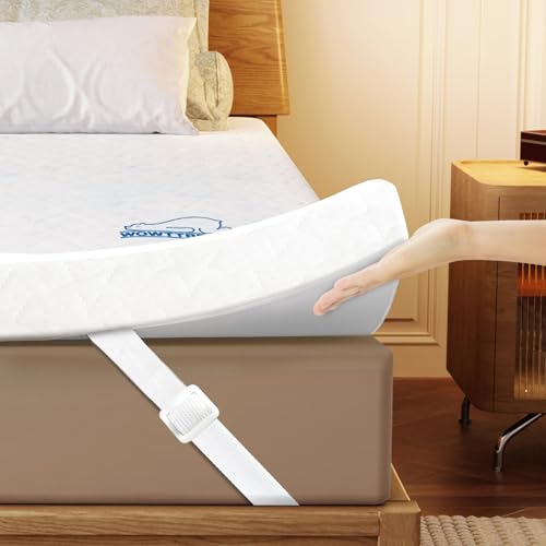 wowttrelax Matratzenauflage aus Memory-Schaum, kleines Doppelbett, 7 cm dick, orthopädisch, kühlend, kleine Doppelbett-Matratzenauflage zur Linderung von Rückenschmerzen, waschbarer Bezug mit wowttrelax Matratzenauflage aus Memory-Schaum, kleines Doppelbett, 7 cm dick, orthopädisch, kühlend, kleine Doppelbett-Matratzenauflage zur Linderung von Rückenschmerzen, waschbarer Bezug mit von wowttrelax