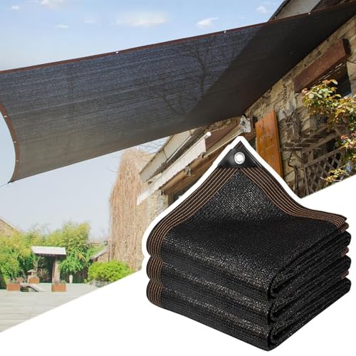 Garten Schattennetz mit Ösen HDPE Material UV Beständiges Atmungsaktiv，Kühlung Geeignet für Balkone Pavillons Gewächshäuser Dächer Außenbereiche usw(2m*10m) von woxefo