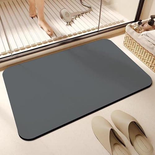 woxefo Saugfähige Rutschfester Badvorleger, rutschfest Waschbar Badematte,Badezimmerteppich,PU-Material, ist schmutz- und staubabweisend,für Dusche,Badewanne und Toilette(E,90cm*140cm(5mm)) von woxefo