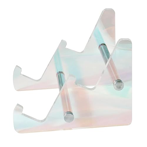 Tastaturhalter für Schreibtisch,Buntes Acryl-Tastatur-Display-Regal | Platzsparender Tastaturständer zur Aufbewahrung, tragbarer Tastaturhalter für mechanische Tastaturen, Spieletastaturen von woyufen