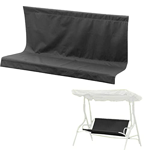 woyufen Ersatz-Schaukelsitzbezug für Hollywoodschaukel, Sitzbezug für Gartenstuhl, für den Außenbereich 2- und 3-Sitzer, Schwarz (148 x 50 x 50cm) von woyufen