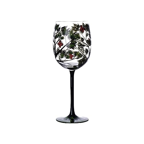 woyufen Handbemalte Weingläser - Four Seasons Tree Artisan Glassware Geschenkideen - Essentials für Trinkgeschirr, Geschenkideen für Glaswaren, handbemalte Kunst-Weingläser für zu Hause, dekorative von woyufen