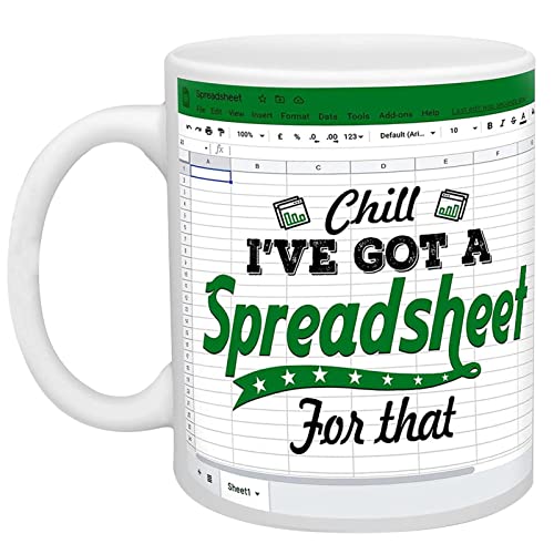 woyufen Lustige Tassen - Neuartige Kaffeetasse für das Büro - I've Got A Spreadsheet Coffee Mug 11Oz, Spreadsheet Coffee Mug, Novelty Gift von woyufen