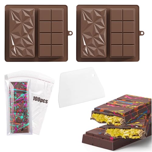 Schokoladenform Dubai Schokolade Silikonform Schokoformen Silikon Tief Schokoladentafel GießForm Chocolate Mold Form für Schokolade Praline Süßigkeiten Schokoladenform Dubai Schokolade Silikonform Schokoformen Silikon Tief Schokoladentafel GießForm Chocolate Mold Form für Schokolade Praline Süßigkeiten von wozloify