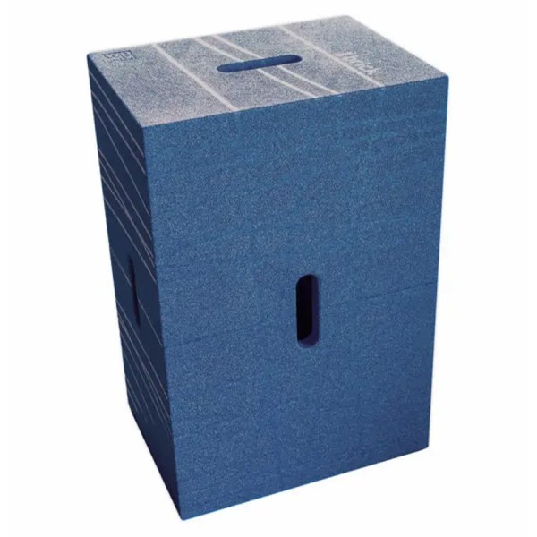 wp Xbrick Sitzwürfel Bürohocker multifunktionaler Baustein blau von wp - products by westermann