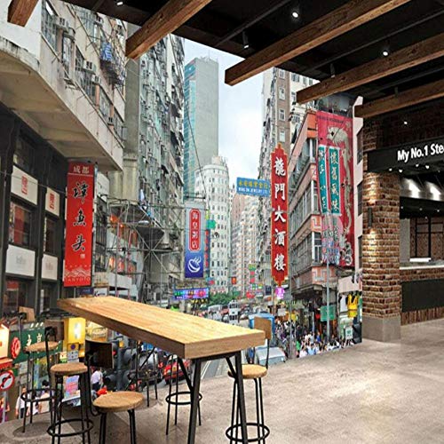 Vintage Tapete Nostalgisch Hong Kong Architektur Street View Cottage Tapete Schlafzimmer 3d Wandbild Foto Wallpaper-200 * 140cm Vintage Tapete Nostalgisch Hong Kong Architektur Street View Cottage Tapete Schlafzimmer 3d Wandbild Foto Wallpaper-200 * 140cm von wpapers