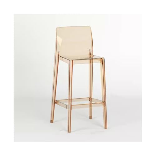 wpenshiDM125 Barhocker Pub Barhocker Bar Stuhl Transparent Acryl Kreative Kaffee Shop Milch Tee Shop Bar Bank Licht Luxus Haushalt Einfache Hohe Füße Stuhl Frühstücksbarhocker von wpenshiDM125