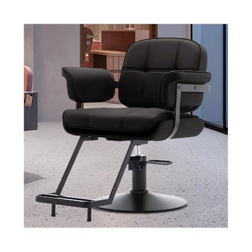 wpenshiDM125 Friseurstuhl Friseurstühle, Friseurstühle speziell for Friseursalons, verstellbare Friseurstühle, Friseurstühle, Friseurstühle Salonstuhl(Schwarz) von wpenshiDM125