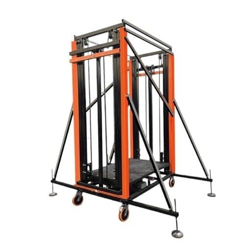 wpenshiDM125 Gerüstleiter ﻿ 4M/6M Electric Automatic Scaffolding Multifunctional Remote Control Lift Mobile Folding Construction site Construction Home Decoration Mobiles Gerüst auf Rädern(4M) von wpenshiDM125
