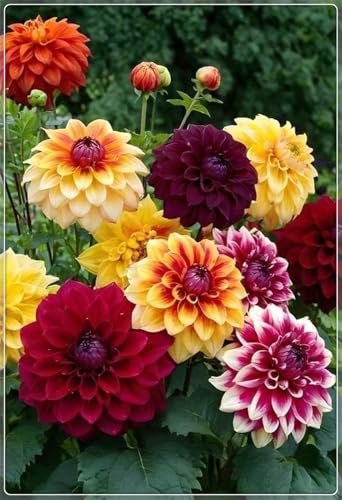 Blumenzwiebel Mix,2025 Winterhart pflanzen,Winterhart zwiebeln, Fall or Spring Planting,Mysteriöse magische Glühbirne, Garden -4 dahlien knollen-I Blumenzwiebel Mix,2025 Winterhart pflanzen,Winterhart zwiebeln, Fall or Spring Planting,Mysteriöse magische Glühbirne, Garden -4 dahlien knollen-I von wptung