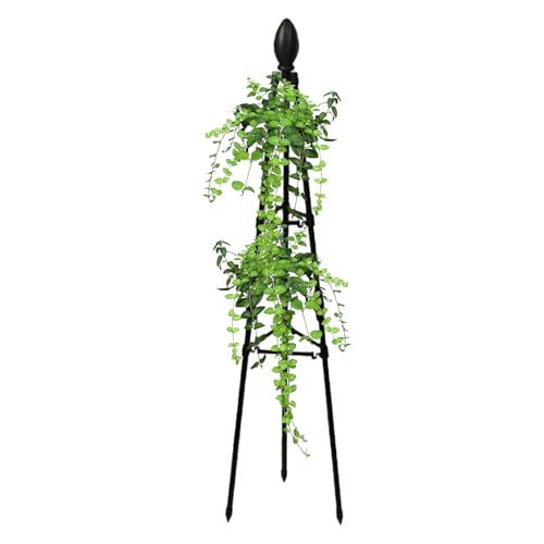 Gartenstrellis | Für Blumen rund | Leichte Stütz- und Hochkörper -Stützgitter in Obelisk, Innen-, Äußerer, Gärten, Gewächshaus - -Balcon von wqibq