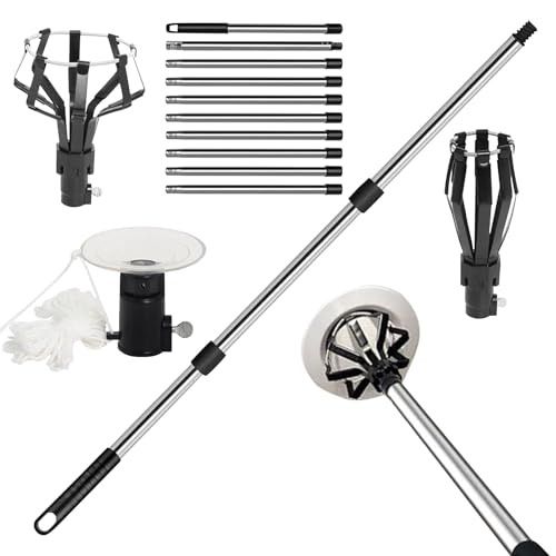 wqibq Lampenwechsel, Verlängerung für hohe Lampen, Zubehör mit Korb und für Außen, Innenbereich, Haus, Gewerbe wqibq Lampenwechsel, Verlängerung für hohe Lampen, Zubehör mit Korb und für Außen, Innenbereich, Haus, Gewerbe von wqibq