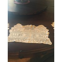 3 Teiliges Vintage Deckchen Set von wright13