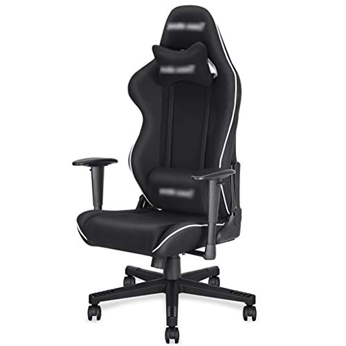 Arbeitsstuhl PC-Spiel-Rennstuhl für Zuhause, bequemer Computerstuhl, Spielstuhl mit Taillenkissen, Bürostuhl, der im Arbeitszimmer um 160° geneigt werden kann (Farbe: Schwarz + Weiß, Größe: 12570 cm) Arbeitsstuhl PC-Spiel-Rennstuhl für Zuhause, bequemer Computerstuhl, Spielstuhl mit Taillenkissen, Bürostuhl, der im Arbeitszimmer um 160° geneigt werden kann (Farbe: Schwarz + Weiß, Größe: 12570 cm) von wsdhswhdhsdsds