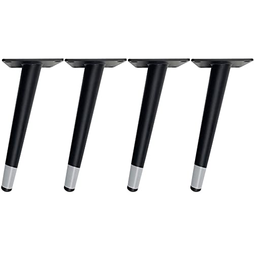 Ersatzbeine für Stuhl, klassische und einfache geneigte Eisen-Möbelbeine, TV-Schrank, Couchtisch, Sofa, Stützbeine, 15 Höhenoptionen (Farbe: Schwarz + Grau, Größe: 17,9 cm 4) (Schwarz + Grau, 71,9 cm) von wsdhswhdhsdsds