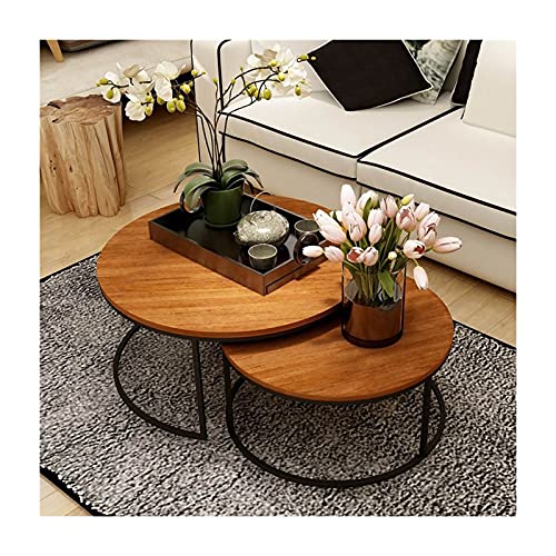 Esstisch, rund, klein, Bürotisch, Couchtisch, Meeting-Tisch für Küche, Wohnzimmer, wasserdicht, Desktop-WC-Schreibtisch (Farbe: 2, Größe: 1) (1 1) von wsdhswhdhsdsds