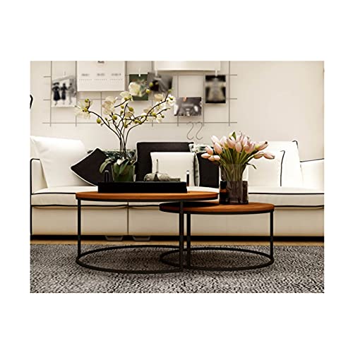 Esstisch, rund, klein, Bürotisch, Couchtisch, Meeting-Tisch für Küche, Wohnzimmer, wasserdicht, Schreibtisch, Outdoor-Beistelltisch (Farbe: 3, Größe: 1) (1 1) von wsdhswhdhsdsds