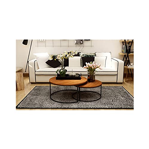 Esstisch, rund, klein, Bürotisch, Couchtisch, Meeting-Tisch für Küche, Wohnzimmer, wasserdicht, kleiner Akzenttisch (Farbe: 2, Größe: 1) (1 1) von wsdhswhdhsdsds