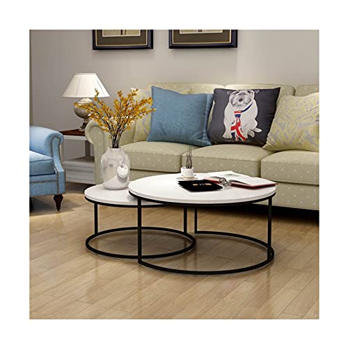 Esstisch, rund, klein, Bürotisch, Couchtisch, Meeting-Tisch für Küche, Wohnzimmer, wasserdicht, kleiner Beistelltisch (Farbe: 3, Größe: 1) (1 1) von wsdhswhdhsdsds