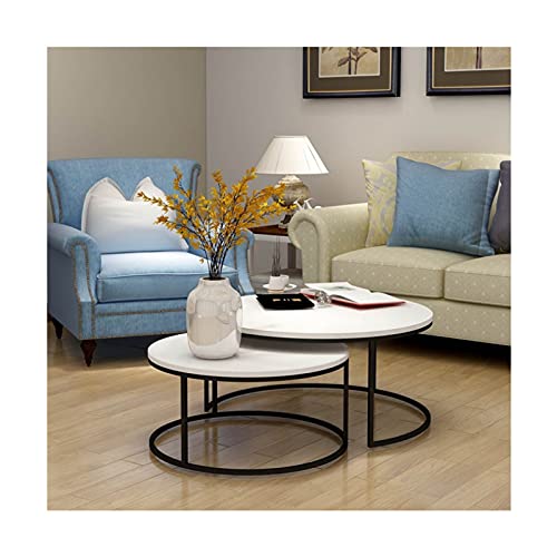 Esstisch, rund, klein, Bürotisch, Couchtisch, Meeting-Tisch für Küche, Wohnzimmer, wasserdicht, kleiner runder Tisch (Farbe: 1, Größe: 1) (2 1) von wsdhswhdhsdsds
