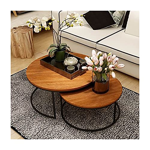 Esstisch, rund, klein, Bürotisch, Couchtisch, Meeting-Tisch für Küche, Wohnzimmer, wasserdichter Schreibtisch-Beistelltisch (Farbe: 2, Größe: 1) (1 1) von wsdhswhdhsdsds