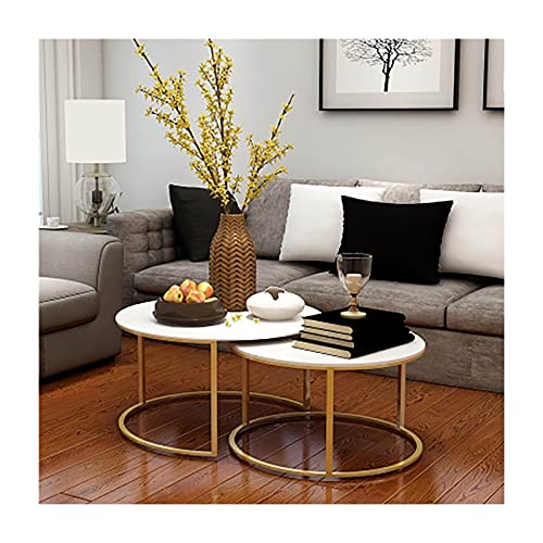 Esstisch, rund, klein, Bürotisch, Couchtisch, Meeting-Tisch für Küche, Wohnzimmer, wasserdichter Schreibtisch-Beistelltisch (Farbe: 2, Größe: 1) (3 1) von wsdhswhdhsdsds