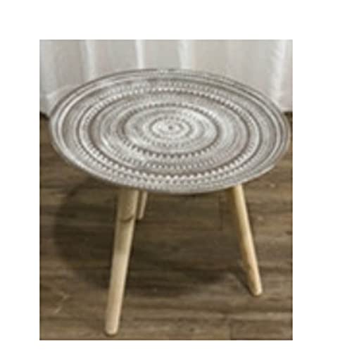 Esstisch, rund, klein, Bürotisch, Couchtisch, Meeting-Tisch für Zimmer, einfache Montage, Beistelltisch (Farbe: Braun, Größe: 1) (Braun 1) von wsdhswhdhsdsds