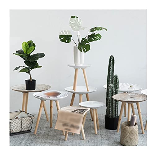 Esstisch, rund, klein, Bürotisch, Couchtisch, Meeting-Tisch für Zimmer, einfache Montage, Bistrotisch (Farbe: Braun, Größe: 1) (Braun 1) von wsdhswhdhsdsds