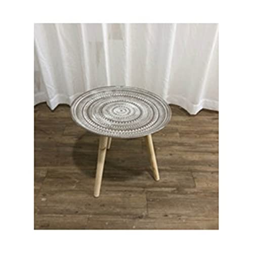Esstisch, rund, klein, Bürotisch, Couchtisch, Meeting-Tisch für Zimmer, einfache Montage, moderner Esstisch (Farbe: Braun, Größe: 1) (Braun 1) von wsdhswhdhsdsds