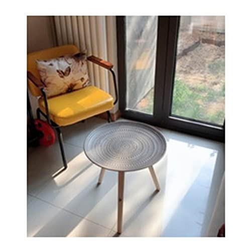 Esstisch, rund, klein, Bürotisch, Couchtisch, Meeting-Tisch für Zimmer, einfache Montage, runder Beistelltisch (Farbe: Braun, Größe: 1) (Braun 1) von wsdhswhdhsdsds