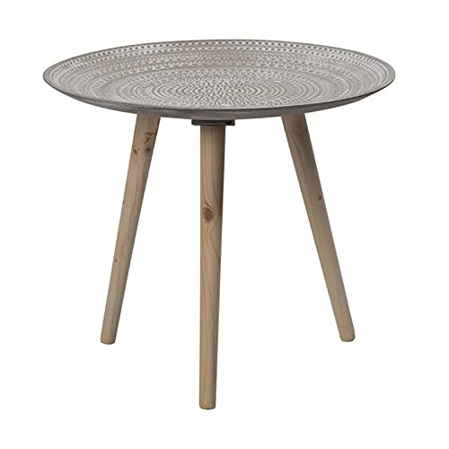 Esstisch, rund, klein, Bürotisch, Couchtisch, Meeting-Tisch für Zimmer, einfache Montage, runder Tisch (Farbe: Braun, Größe: 1) (Braun 1) von wsdhswhdhsdsds
