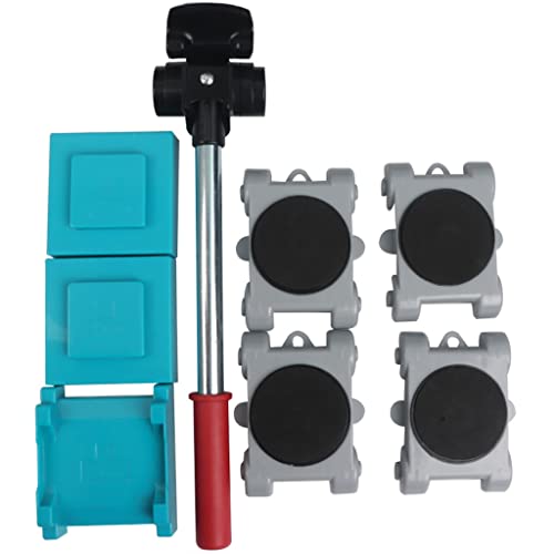 Möbel-Umzugsräder, Haushalt, quadratisch, verstärkter Hartplastik, ABS-Kunststoff, Möbelheber, 3 höhenverbesserndes Pad-Design, rutschfester Flicken, Gesamtlast 250 kg (Farbe: Grau, Größe: 1 Set) von wsdhswhdhsdsds