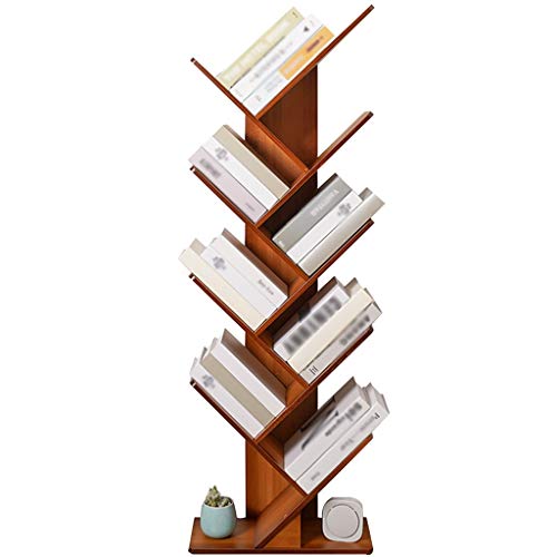 Prospekthalter - Stehsammler Boden Stehend Stehsammler Stehend Stehend Stehende Stehpult Regal Einfache Aufbewahrung Kreatives Bücherregal für Studentenwohnheime (Braun, 44 x 18,5 x 130 cm) von wsdhswhdhsdsds