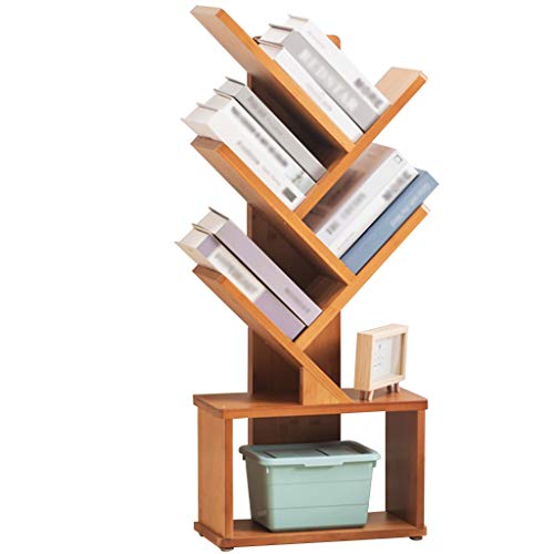 Prospektständer, Zeitschriftenhalter, Boden, große Kapazität, Aufbewahrungsbuch- und Zeitschriftenständer, einfaches Bücherregal in Baumform mit Antirutschvorrichtung (Farbe: Khaki, Größe: 4420106) von wsdhswhdhsdsds