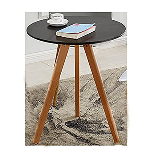 Runder Bistrotisch, kleiner runder Tisch, Kneipentisch für Zuhause und Büro, Beistelltisch (Farbe: Schwarz, Größe: 1) (Schwarz 1) von wsdhswhdhsdsds