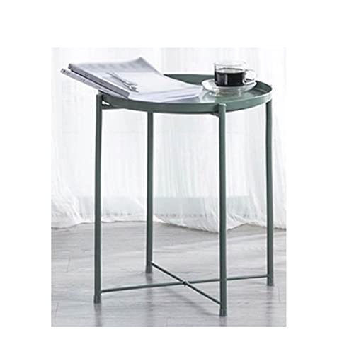 Runder Bistrotisch, kleiner runder Tisch, Kneipentisch für Zuhause und Büro, kleiner Akzenttisch (Farbe: Grün, Größe: 1) (Grün 1) von wsdhswhdhsdsds