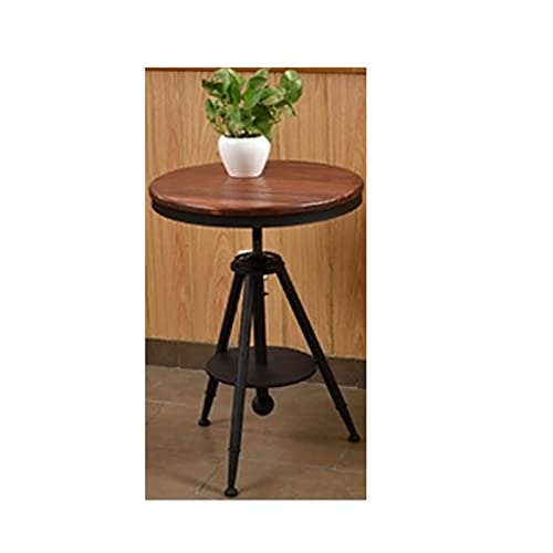Runder Bistrotisch, kleiner runder Tisch, Kneipentisch für Zuhause und Büro, kleiner Esstisch für 2 (Farbe: 1, Größe: 55 cm im Durchmesser) (1 x 60 cm Durchmesser) von wsdhswhdhsdsds