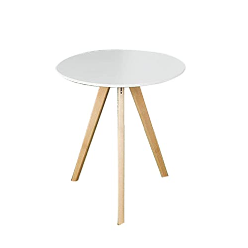 Runder Bistrotisch, kleiner runder Tisch, Kneipentisch für Zuhause und Büro, kleiner runder Tisch (Farbe: Weiß, Größe: 1) (Weiß 1) von wsdhswhdhsdsds