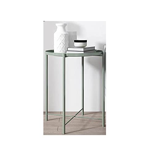 Runder Bistrotisch, kleiner runder Tisch, Kneipentisch für Zuhause und Büro, runder Esstisch (Farbe: Grün, Größe: 1) (Grün 1) von wsdhswhdhsdsds