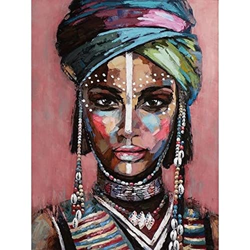 Graffiti Afrikanische Schwarze Frauen Kunst Poster Abstrakte Afrikanische Mädchen Leinwand Malerei Wandkunst Bild Wohnkultur Rahmenlose Malerei 50X70Cm Y1117 von wslgfgk