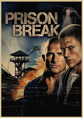 Prison Break Wentworth Miller Amerikanische Tv-Serie Retro Leinwand Kunst Ölgemälde Poster Hochwertiges Wandbild Rahmenloses Gemälde50X70Cm R6061 von wslgfgk