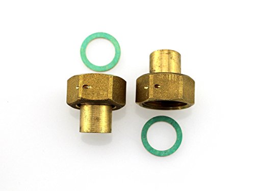 2 x Kompakt Verschraubung Wasserzähler mit Dichtung Löt 20 3/4" IG für 20 mm Kupferrohr von wt-discount