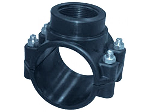 PP Anbohrschelle PE Rohr Ø110x1 1/4" mit 4 Schrauben PP Anbohrschelle PE Rohr Ø110x1 1/4" mit 4 Schrauben von wt-discount