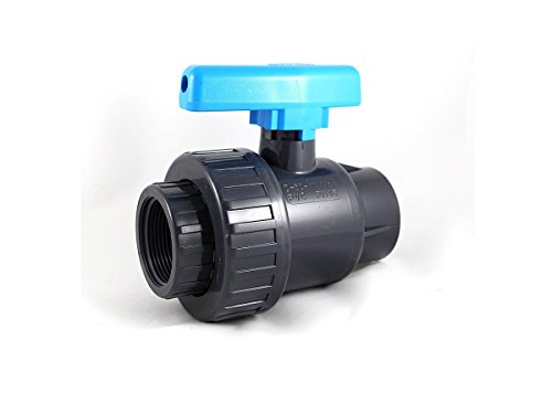 PVC Kugelhahn IG-Klebemuffe (als Uniblock) 1" x 32 mm, Profi-Qualität von wt-discount