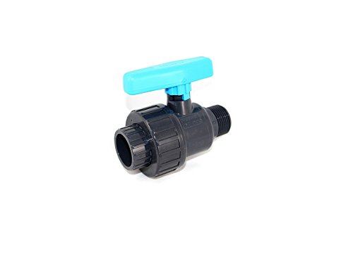PVC Kugelhahn Klebemuffe-AG (als Uniblock) Ø25 x 3/4", Profi-Qualität von wt-discount