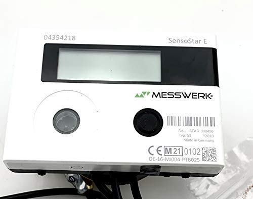 SENSOSTAR Kompakt-Einstrahl- Wärmemengenzähler, beliebiger Einbau Einstrahl Kompaktzähler MWC 5,0 mm WMZ QN 1,5-110 mm, beglaubigt, geeicht von wt-discount