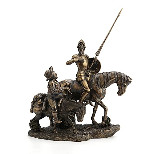 Don Quixote & Sancho Panza Statue Skulptur von wu