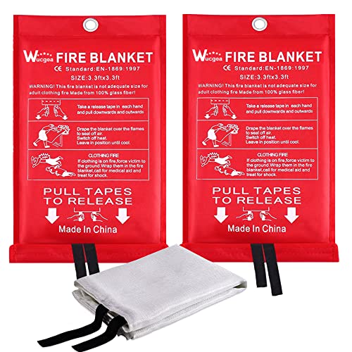 Notstand Löschdecke für küche - 2 Packung Feuerlöschdecke DIN EN 1869:1997 Sicherheit Glasfaser Brandschutzdecke für Fettbrände Auto Schule Kamin Grill Büro Garage Schweißen Lager 1,0m x 1,0m Notstand Löschdecke für küche - 2 Packung Feuerlöschdecke DIN EN 1869:1997 Sicherheit Glasfaser Brandschutzdecke für Fettbrände Auto Schule Kamin Grill Büro Garage Schweißen Lager 1,0m x 1,0m von wucgea
