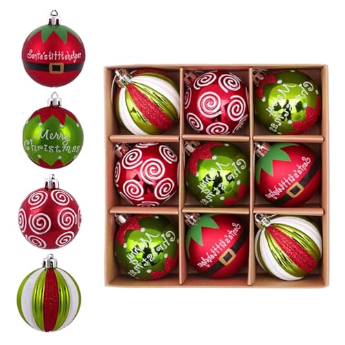 wueiooskj Weihnachtsset, Weihnachtsbaumschmuck, Kugeln, galvanisierte Weihnachtsornamente aus Kunststoff, Weihnachtsmannform zur Dekoration, Typ+2, 6CM9PCS wueiooskj Weihnachtsset, Weihnachtsbaumschmuck, Kugeln, galvanisierte Weihnachtsornamente aus Kunststoff, Weihnachtsmannform zur Dekoration, Typ+2, 6CM9PCS von wueiooskj