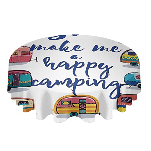 Garten Tischdecke 152cm Cartoon-Auto Happy Camper Wachstuchtischdecke Wetterfeste Tischtuch rutschfeste Wachstischdecke Für Abendessen Picknick Camping Garten Tischdecke 152cm Cartoon-Auto Happy Camper Wachstuchtischdecke Wetterfeste Tischtuch rutschfeste Wachstischdecke Für Abendessen Picknick Camping von wuhanshiruikewanshangmaoyouxiangongsi